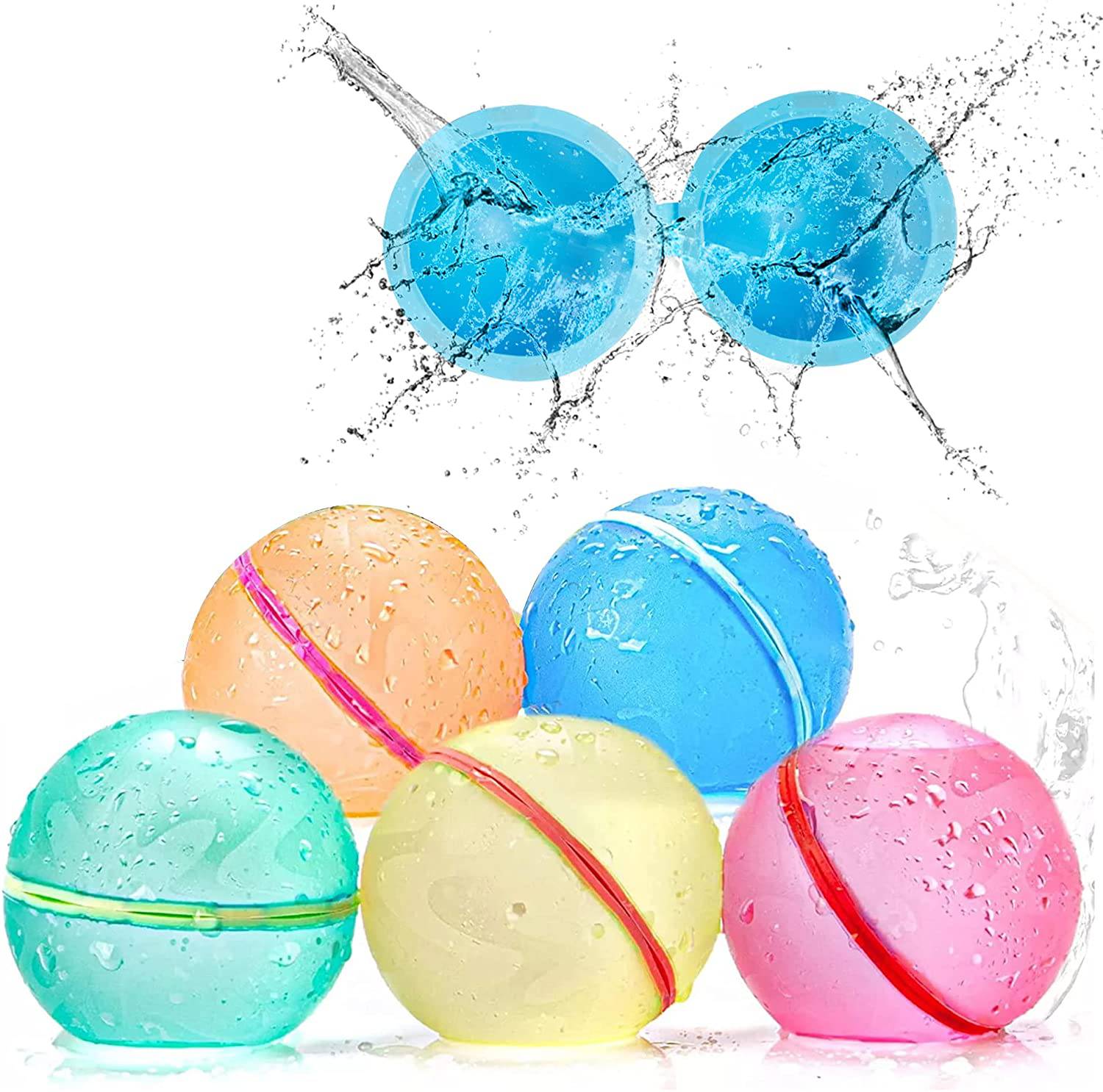 6 Pack Reusable Water Ballon