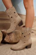 Western Star Decor Suede Boots